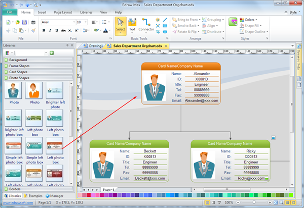 Organizational chart software free